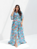 L91 - Aqua with Colorful Daisy