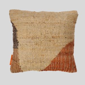 Colorblock Abstract Jute Cushion Covers