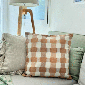 Dessert Check Cotton Cushion
