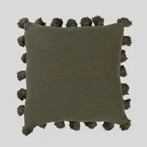 Osga Olive Green Throw Cushion 45 x 45 cm