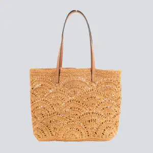 Eco-Chic Raffia Tote Bag